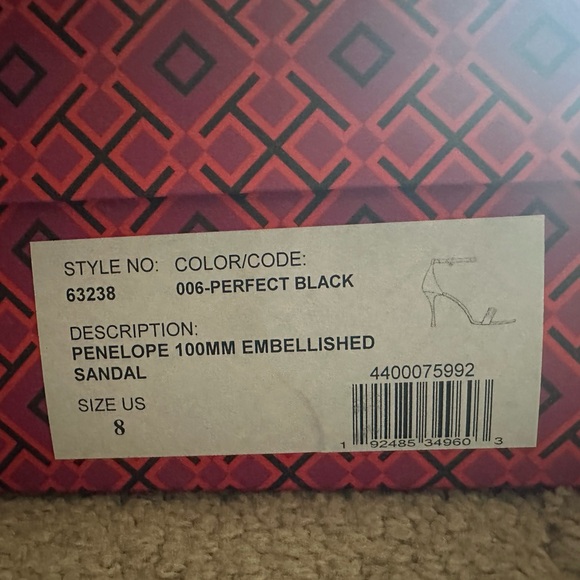 TORY BURCH : Penelope Embellished Crystal Sandal - Picture 3 of 6